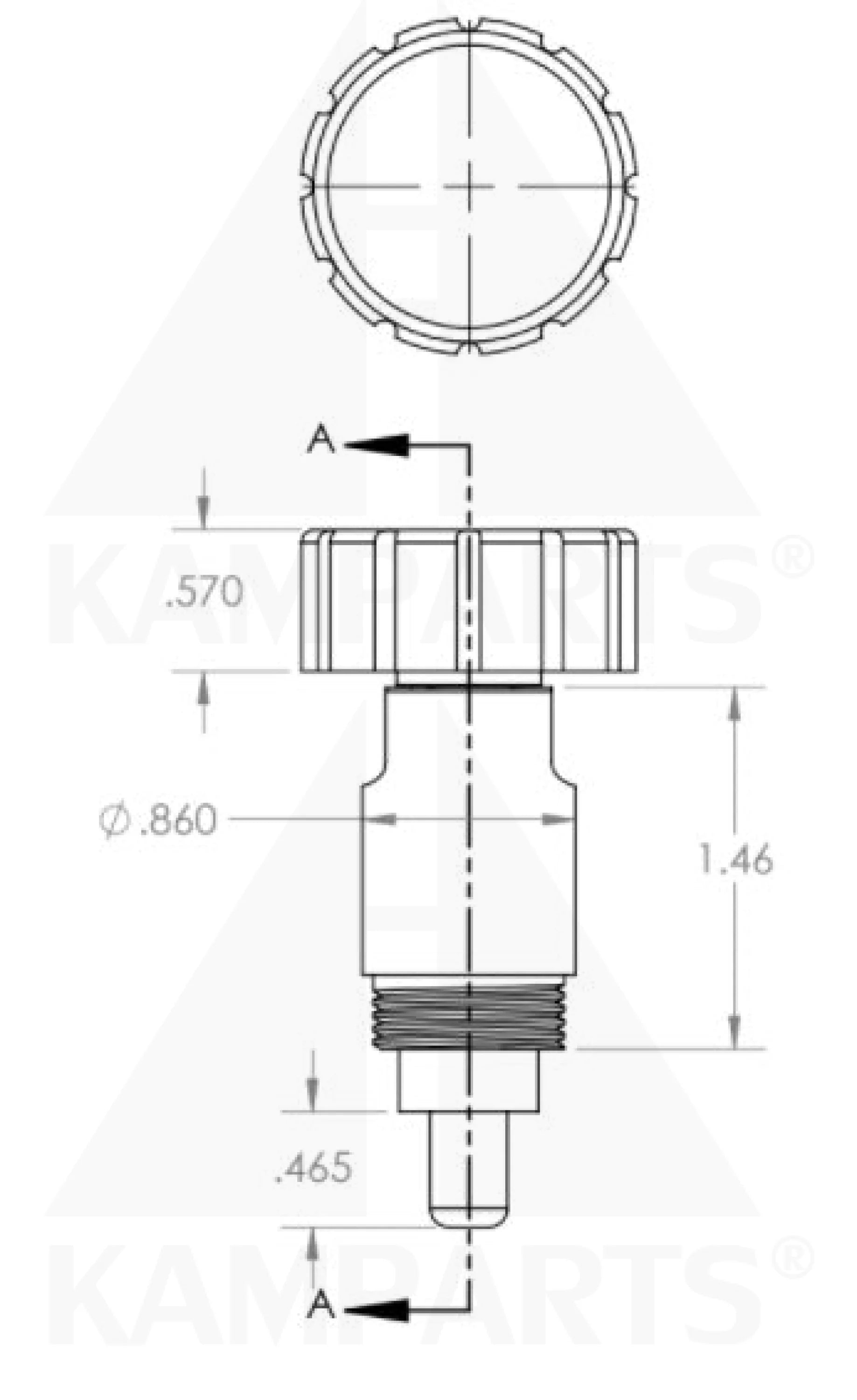 Turn & Release Pop Pin - 3/8” with Nut Parts & Components