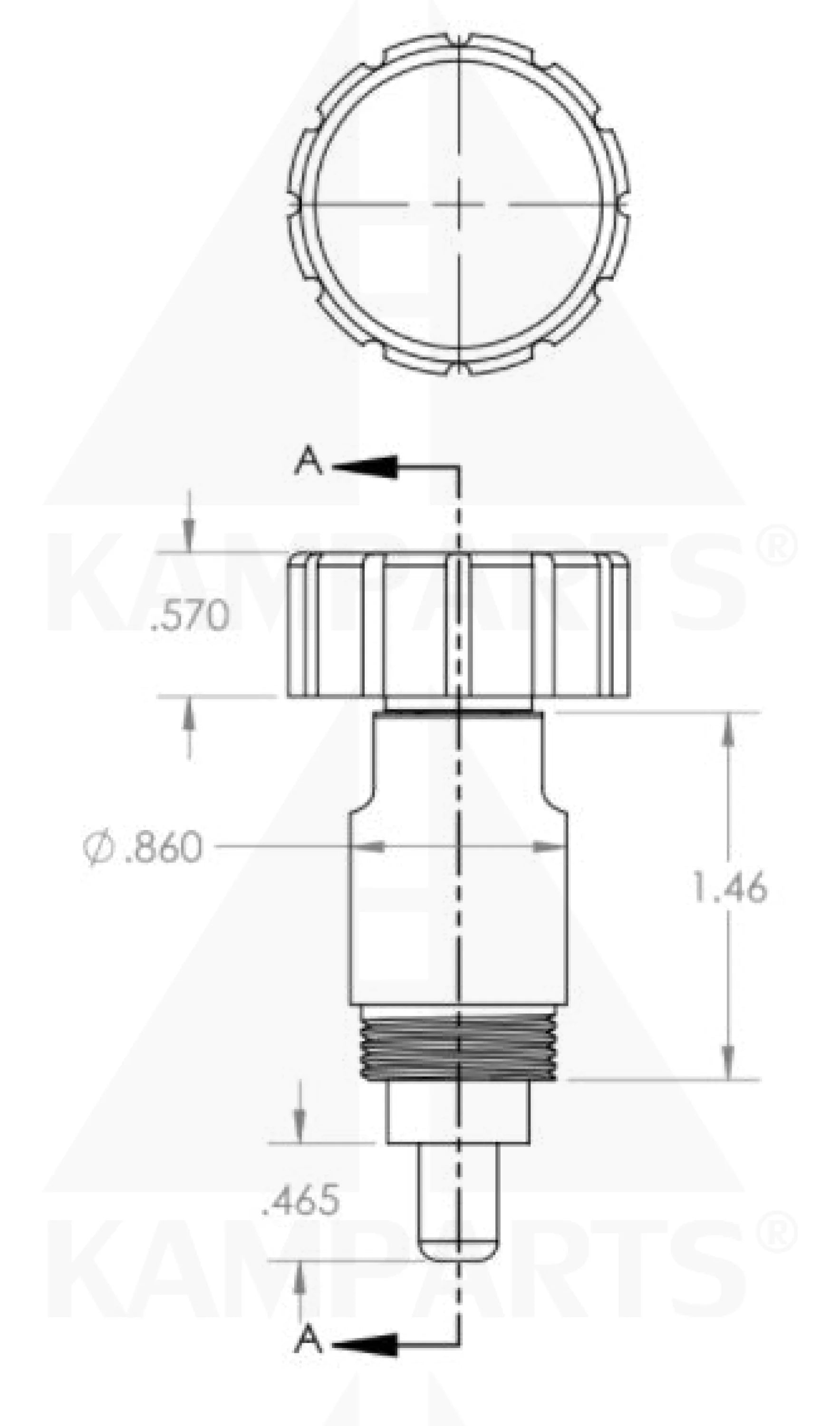 Turn & Release Pop Pin - 5/16” with Nut Parts & Components