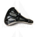 Velo Seat Black and Silver Star Trac Spinner NXT Clamp Included Indoor Cycle Parts