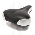 Velo Seat Black and Silver Star Trac Spinner NXT Clamp Included Indoor Cycle Parts