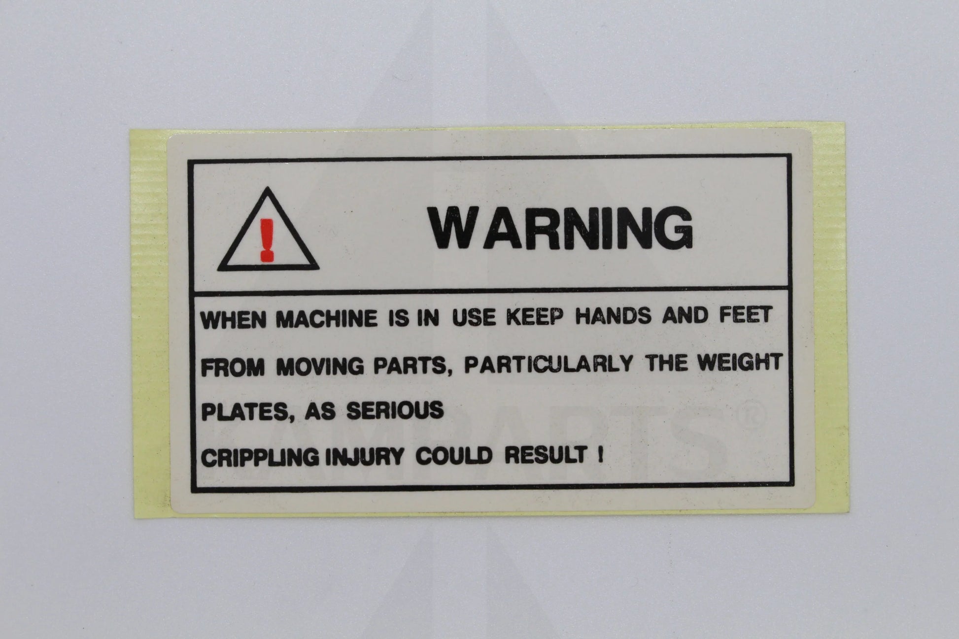 Warning Sticker (Use Safely…………..) Parts & Components