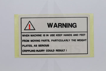 Warning Sticker (Use Safely…………..) Parts & Components