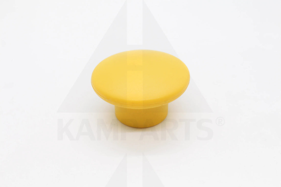 YELLOW FLAT ROUND KNOB ONLY