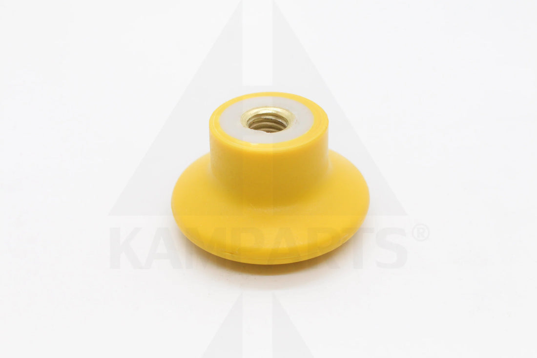 YELLOW FLAT ROUND KNOB ONLY