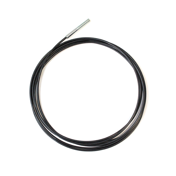 Ready Made Black Cable - 45 Feet - 1/8" Coated to 3/16" with 3/8”-24 X 3" Threaded Stud
