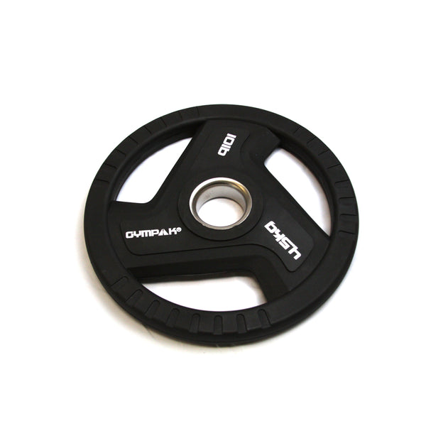 Commercial Black TPU Olympic Grip Plate - 10 LB