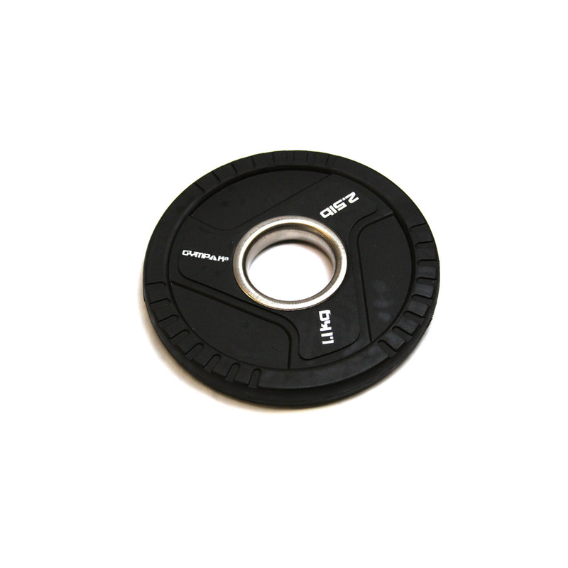 Commercial Black TPU Olympic Grip Plate - 2.5 LB