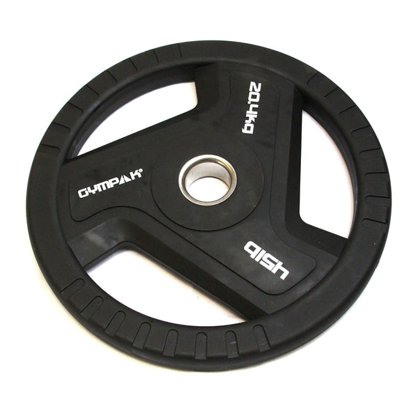 Commercial Black TPU Olympic Grip Plate - 45 LB