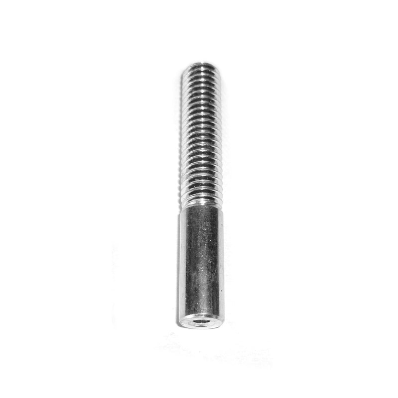 Threaded Cable stud 3/8-16 X 2.5" for 1/8" cable