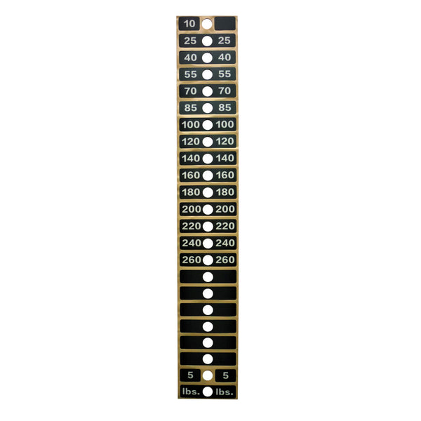 Life Fitness Weight Stack Label Multi Jungle MJ Series