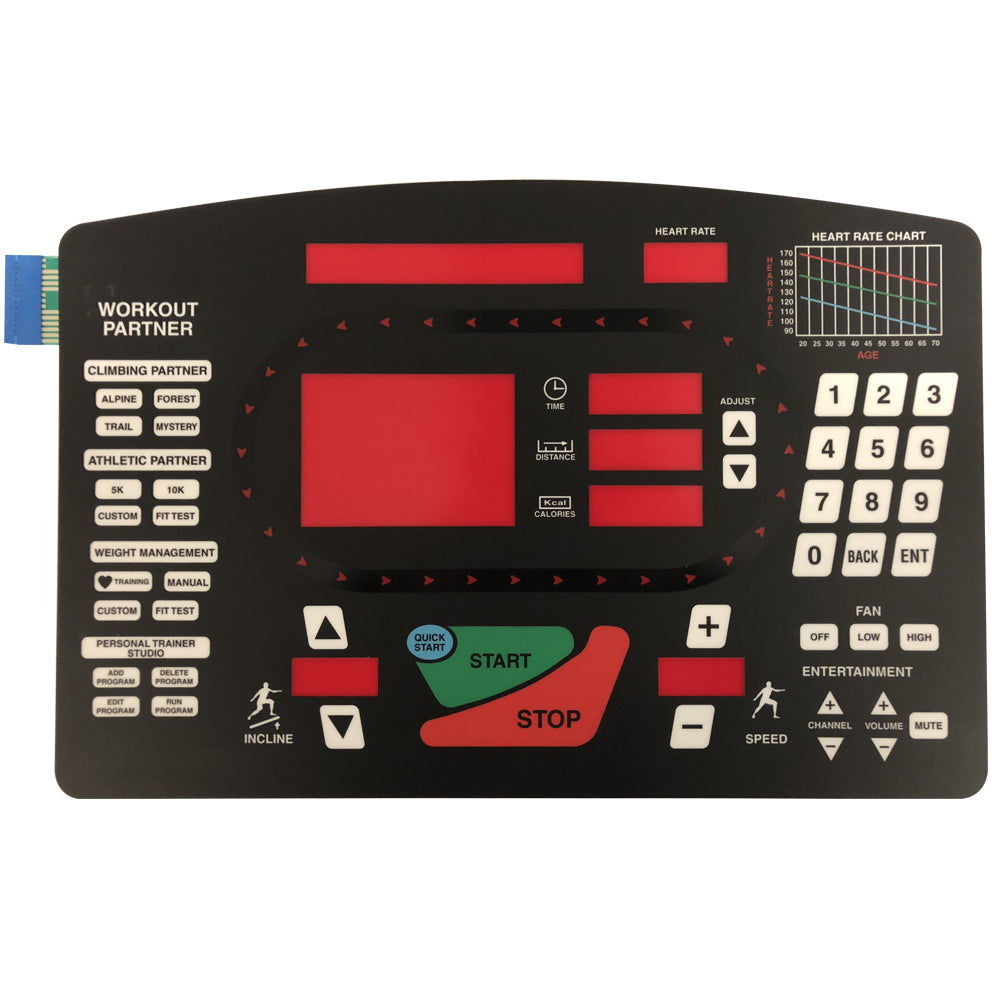 Star Trac PRO 5600/6500/6600 Treadmill Overlay/Keypad