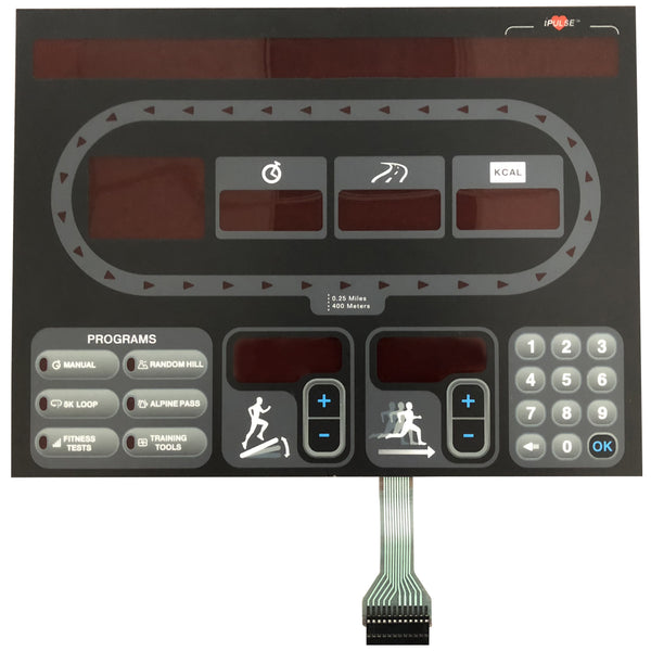 Star Trac E-TR (G1) Treadmill Overlay/Keypad
