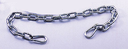 Welded Heavy Duty Steel Chain - 25 links x 24” Long with 2 Snap Hooks