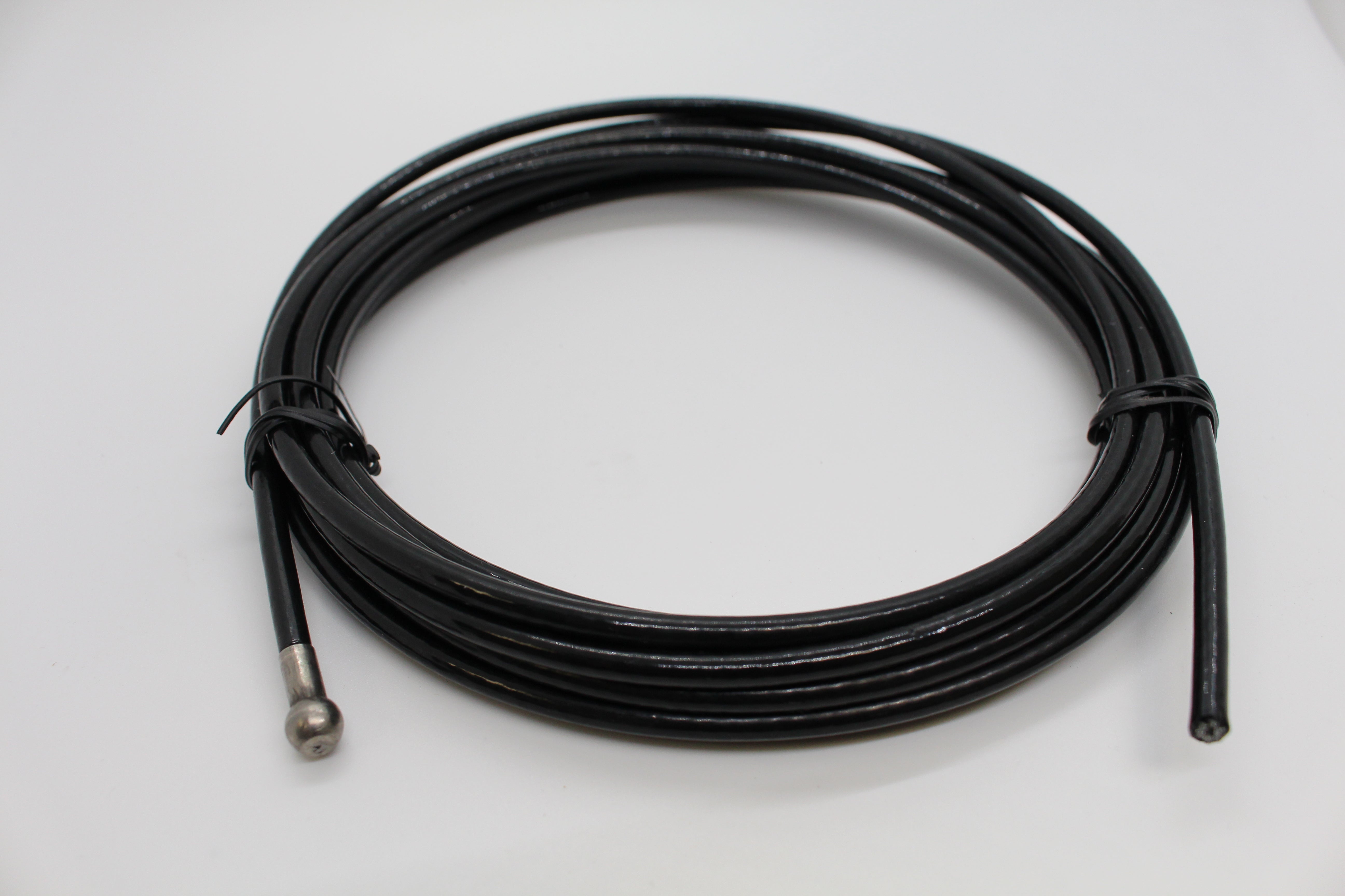 Ready Made Black Cable - 14 feet, 3/16” coated to 1/4” Cable with 3/16” Shank Ball