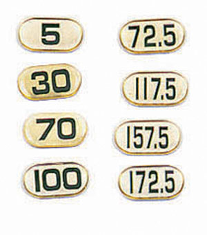 Deluxe-Poly Number Sticker - EACH