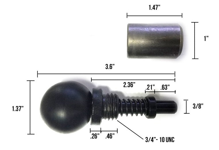 Lockout (Pull-Turn-Lock) Pop Pin - 3/8”