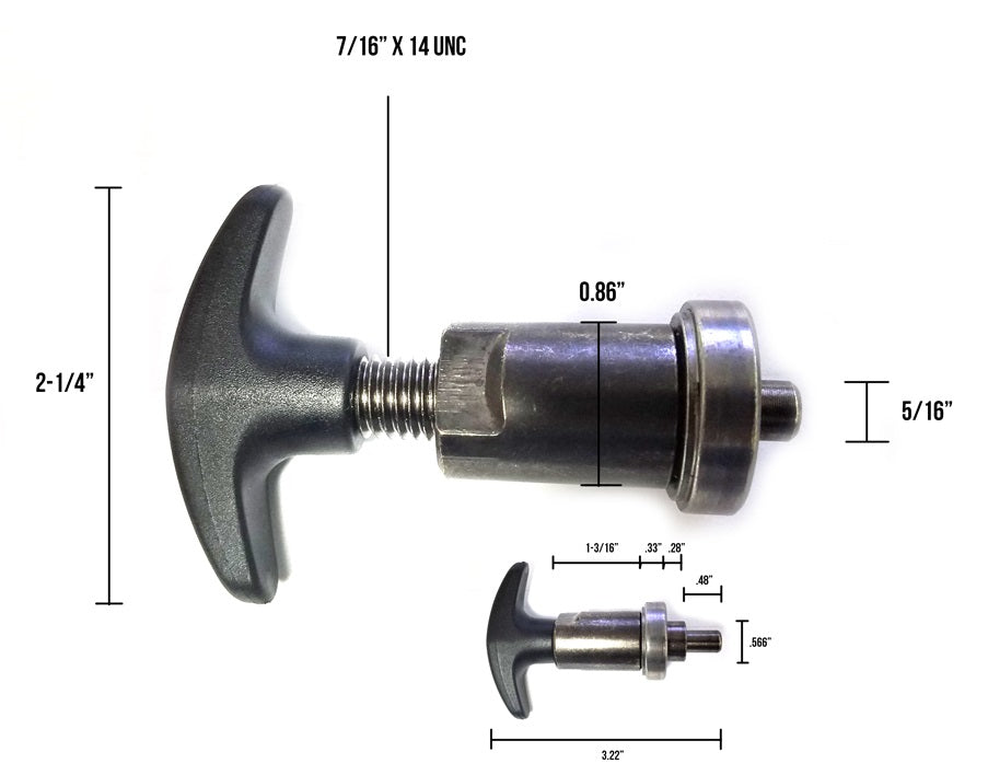 Pop Pin - 5/16” T-Type with Concave Nut