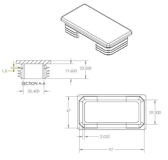 Multiple Gauge Plug - 2” x 4”