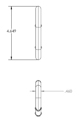 Super Aluminum Jumbo Hook - 12mm Diameter
