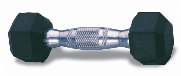 GymPak Rubber Hex Dumbbell - 65 LB - CushBell