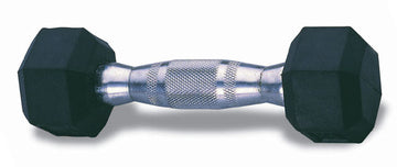 GymPak Rubber Hex Dumbbell - 75 LB - CushBell