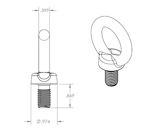 Eye Bolt - 1/2”